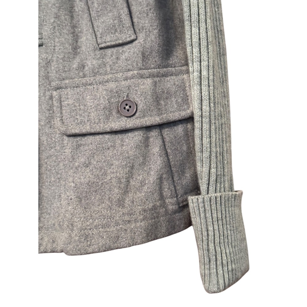 Gap Gray Wool Blend Toggle Duffle Coat Jacket Wom… - image 3
